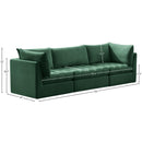 Manufacturer Color_Green -- Jacob 103" Green Velvet Upholstered 3 pc Modular Sofa IMAGE 10