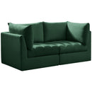 Meridian Jacob Stationary Fabric Sofa 649Green-S66 IMAGE 1