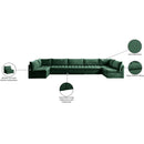  Manufacturer Color_Green -- Jacob 177" Green Velvet Upholstered 7 pc Modular Sectional IMAGE 6