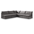  Manufacturer Color_Grey -- Jacob 107" Grey Velvet Upholstered 5 pc Modular Sectional IMAGE 1