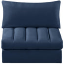  Manufacturer Color_Navy -- Jacob Navy Velvet Upholstered Modular Armless Chair IMAGE 5