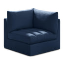  Manufacturer Color_Navy -- Jacob Navy Velvet Upholstered Modular Corner Chair IMAGE 1