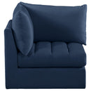  Manufacturer Color_Navy -- Jacob Navy Velvet Upholstered Modular Corner Chair IMAGE 5