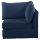  Manufacturer Color_Navy -- Jacob Navy Velvet Upholstered Modular Corner Chair IMAGE 6