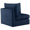  Manufacturer Color_Navy -- Jacob Navy Velvet Upholstered Modular Corner Chair IMAGE 7