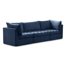 Manufacturer Color_Navy -- Jacob 103" Navy Velvet Upholstered 3 pc Modular Sofa IMAGE 1