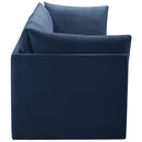  Manufacturer Color_Navy -- Jacob 66" Navy Velvet Upholstered 2 pc Modular Loveseat IMAGE 6