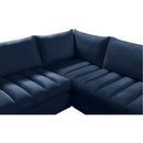  Manufacturer Color_Navy -- Jacob 103" Navy Velvet Upholstered 5 pc Modular Sectional IMAGE 10
