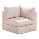  Manufacturer Color_Pink -- Jacob Pink Velvet Upholstered Modular Corner Chair IMAGE 1