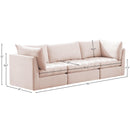 Meridian Jacob Pink Velvet Modular Sofa IMAGE 10