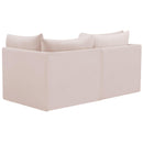  Manufacturer Color_Pink -- Jacob 66" Pink Velvet Upholstered 2 pc Modular Loveseat IMAGE 3