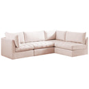 Meridian Jacob Fabric Sectional 649Pink-Sec4A IMAGE 1