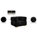 Meridian Gwen Black Velvet Chair IMAGE 16