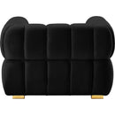  Manufacturer Color_Black -- Meridian Gwen Stationary Fabric Chair IMAGE 5