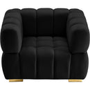  Manufacturer Color_Black -- Meridian Gwen Stationary Fabric Chair IMAGE 7