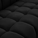  Manufacturer Color_Black -- Meridian Gwen Stationary Fabric Loveseat IMAGE 11