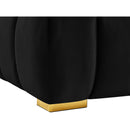  Manufacturer Color_Black -- Meridian Gwen Stationary Fabric Loveseat IMAGE 12