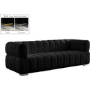  Manufacturer Color_Black -- Meridian Gwen Stationary Fabric Sofa IMAGE 2