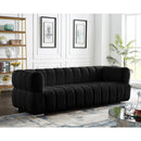  Manufacturer Color_Black -- Meridian Gwen Stationary Fabric Sofa IMAGE 4