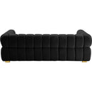  Manufacturer Color_Black -- Meridian Gwen Stationary Fabric Sofa IMAGE 5