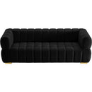  Manufacturer Color_Black -- Meridian Gwen Stationary Fabric Sofa IMAGE 7