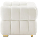 Manufacturer Color_Cream -- Gwen Cream Velvet Upholstered Chair IMAGE 6