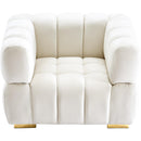  Manufacturer Color_Cream -- Gwen Cream Velvet Upholstered Chair IMAGE 7