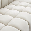 Manufacturer Color_Cream -- Gwen 68" Cream Velvet Upholstered Loveseat IMAGE 11