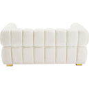  Manufacturer Color_Cream -- Gwen 68" Cream Velvet Upholstered Loveseat IMAGE 5