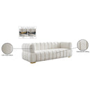  Manufacturer Color_Cream -- Gwen 91" Cream Velvet Upholstered Sofa IMAGE 16
