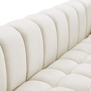  Manufacturer Color_Cream -- Gwen 91" Cream Velvet Upholstered Sofa IMAGE 8