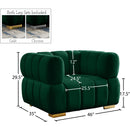  Manufacturer Color_Green -- Gwen Green Velvet Upholstered Chair IMAGE 15