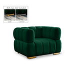  Manufacturer Color_Green -- Gwen Green Velvet Upholstered Chair IMAGE 1