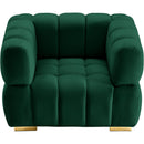  Manufacturer Color_Green -- Gwen Green Velvet Upholstered Chair IMAGE 7