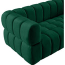  Manufacturer Color_Green -- Gwen 68" Green Velvet Upholstered Loveseat IMAGE 10