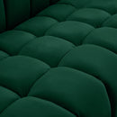  Manufacturer Color_Green -- Gwen 68" Green Velvet Upholstered Loveseat IMAGE 11