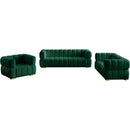  Manufacturer Color_Green -- Gwen 68" Green Velvet Upholstered Loveseat IMAGE 14