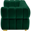  Manufacturer Color_Green -- Gwen 68" Green Velvet Upholstered Loveseat IMAGE 6