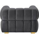  Manufacturer Color_Grey -- Gwen Grey Velvet Upholstered Chair IMAGE 5