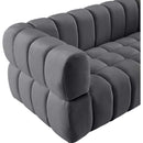  Manufacturer Color_Grey -- Gwen 68" Grey Velvet Upholstered Loveseat IMAGE 10