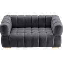  Manufacturer Color_Grey -- Gwen 68" Grey Velvet Upholstered Loveseat IMAGE 7