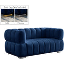 Manufacturer Color_Navy -- Gwen 68" Navy Velvet Upholstered Loveseat IMAGE 2