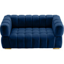  Manufacturer Color_Navy -- Gwen 68" Navy Velvet Upholstered Loveseat IMAGE 7