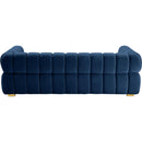  Manufacturer Color_Navy -- Gwen 91" Navy Velvet Upholstered Sofa IMAGE 5
