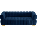  Manufacturer Color_Navy -- Gwen 91" Navy Velvet Upholstered Sofa IMAGE 7