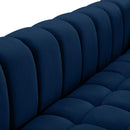  Manufacturer Color_Navy -- Gwen 91" Navy Velvet Upholstered Sofa IMAGE 8