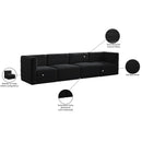  Manufacturer Color_Black -- Meridian Quincy Stationary Fabric Sofa IMAGE 15
