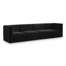  Manufacturer Color_Black -- Meridian Quincy Stationary Fabric Sofa IMAGE 1