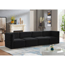  Manufacturer Color_Black -- Meridian Quincy Stationary Fabric Sofa IMAGE 2