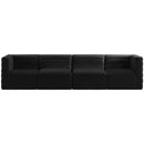  Manufacturer Color_Black -- Meridian Quincy Stationary Fabric Sofa IMAGE 4